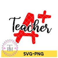 A+ Teacher (SVG/PNG)